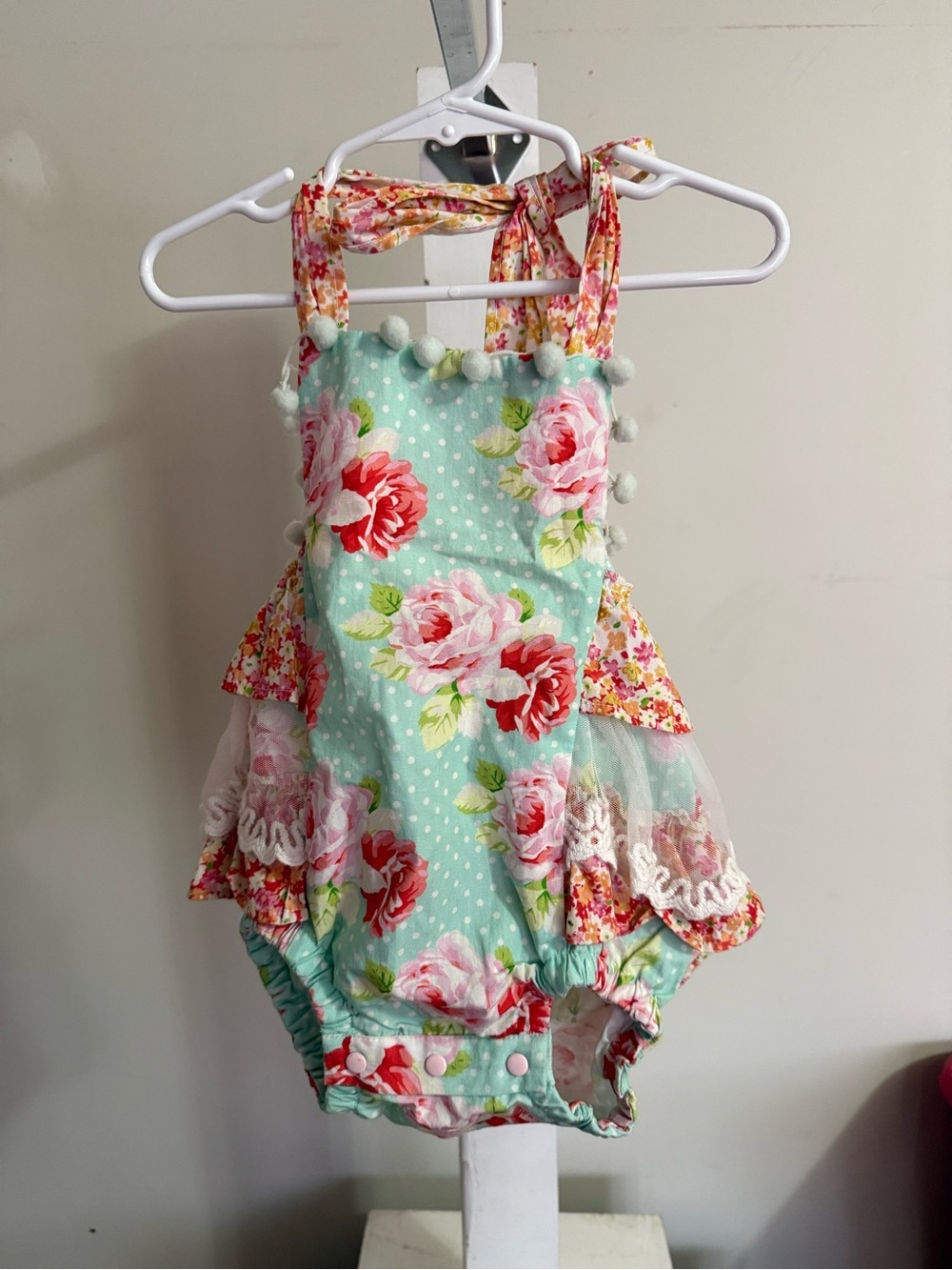 Haute Baby Garden Isle Ruffle Butt Romper